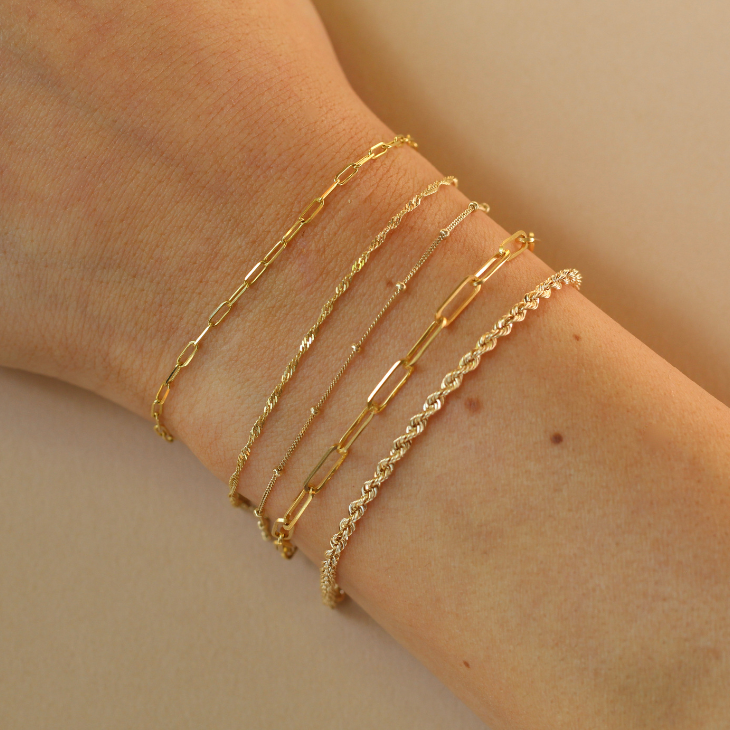 Gold Bead Bracelet