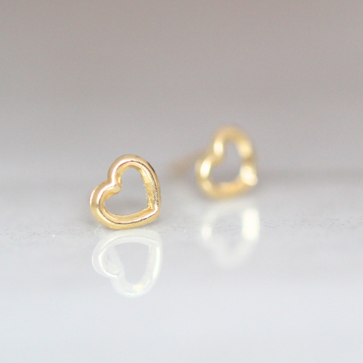 Heart Silhouette Studs