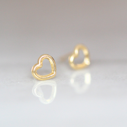 Heart Silhouette Studs