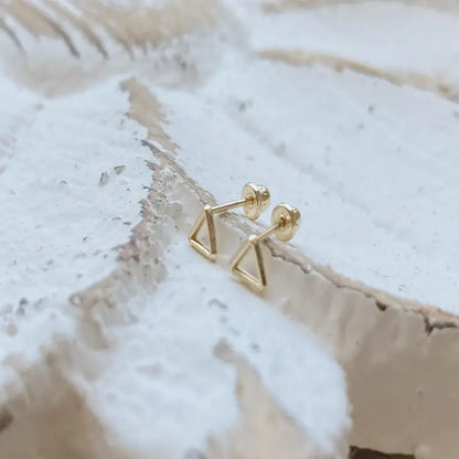 Mini Triangle Silhouette Studs